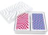 Copag Neo Wave 100% Plastic Playing Cards -  Bridge Size, Jumbo Index, Pink/Blue 2 Deck Set